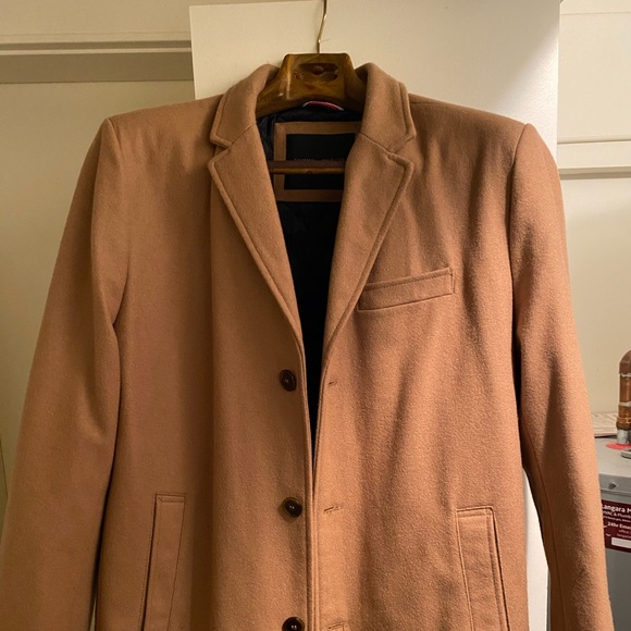 Double-Layered Wool Tommy Hilfger Peacoat - Picture 3 of 3